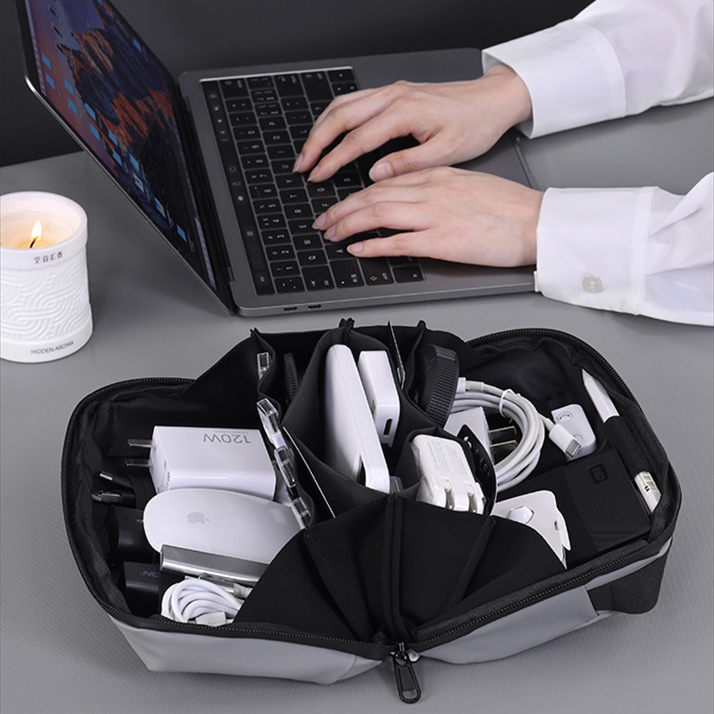 Tech Accessories Travel Organizer Pouch - 1 Uds. Bolsa técnica de viaje,