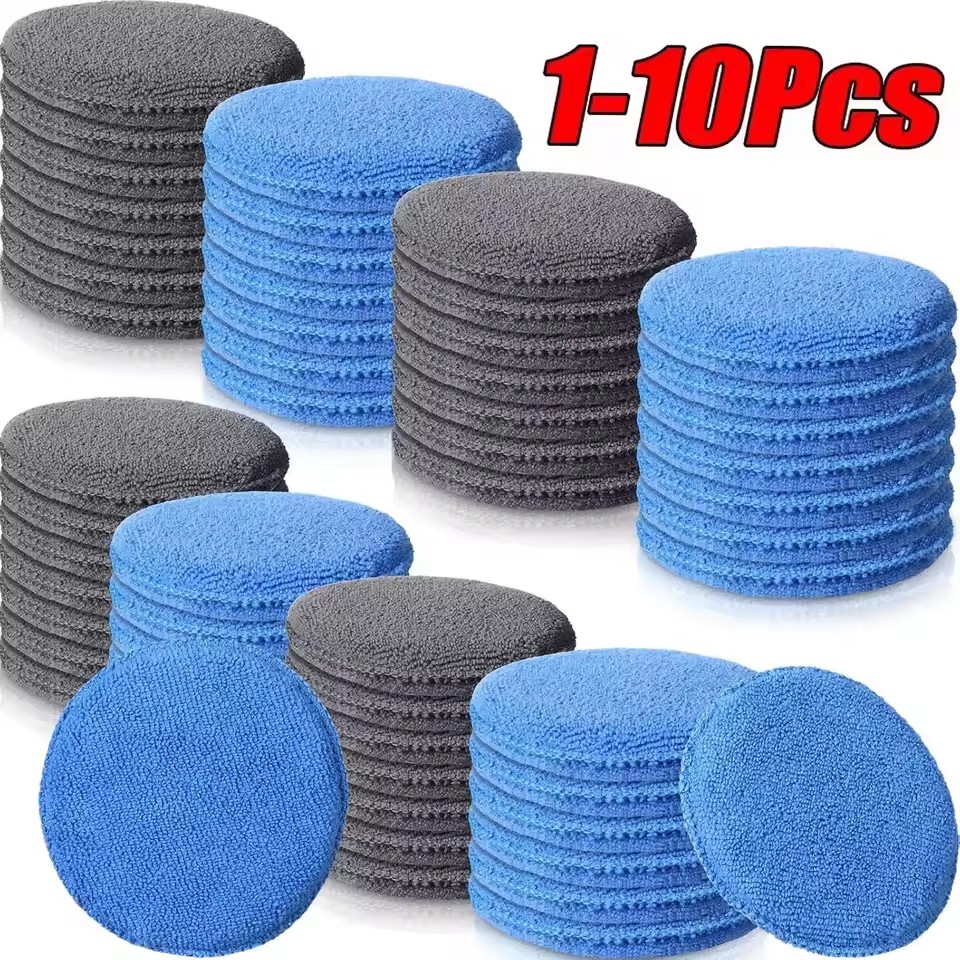 Tech Car Accessories - 10/1 Piezas Guantes Aplicadores de Cera