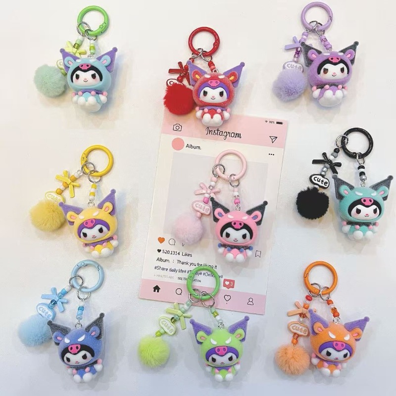 Kawaii Tech Accessories - Llavero de Resina con Figura de