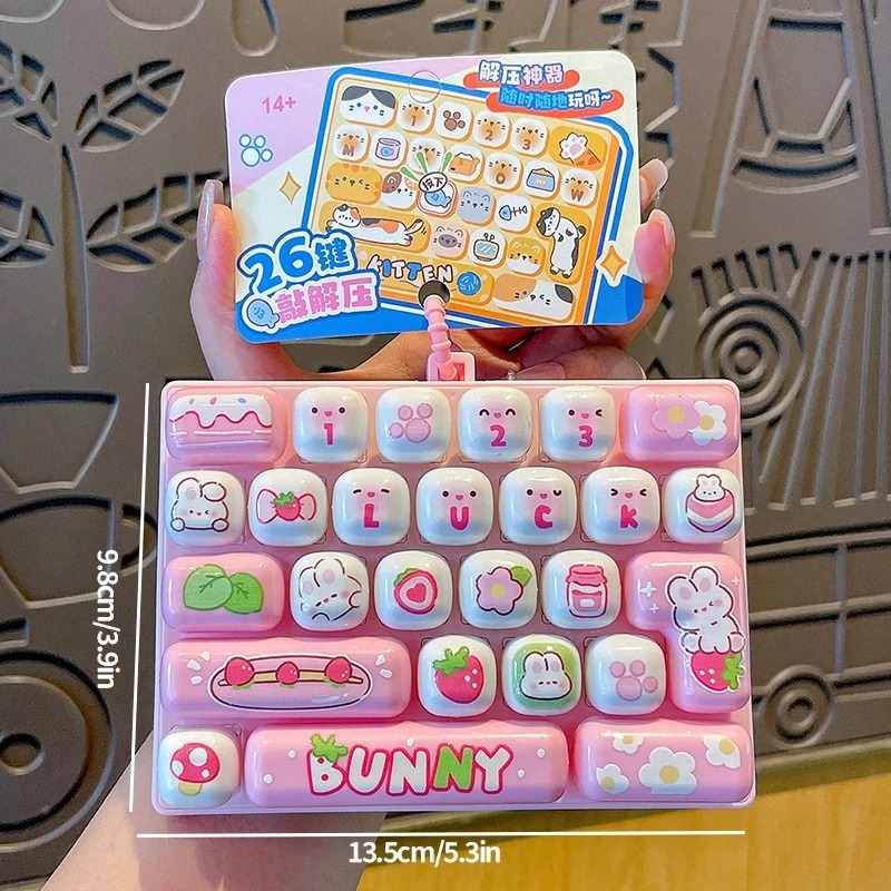 26Grid Keycap Clicker Antiestr - Kawaii Tech Accessories reseña y precio
