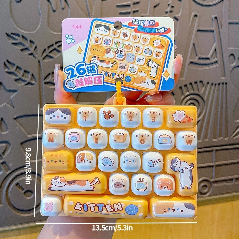 26Grid Keycap Clicker Antiestr - Kawaii Tech Accessories reseña y precio