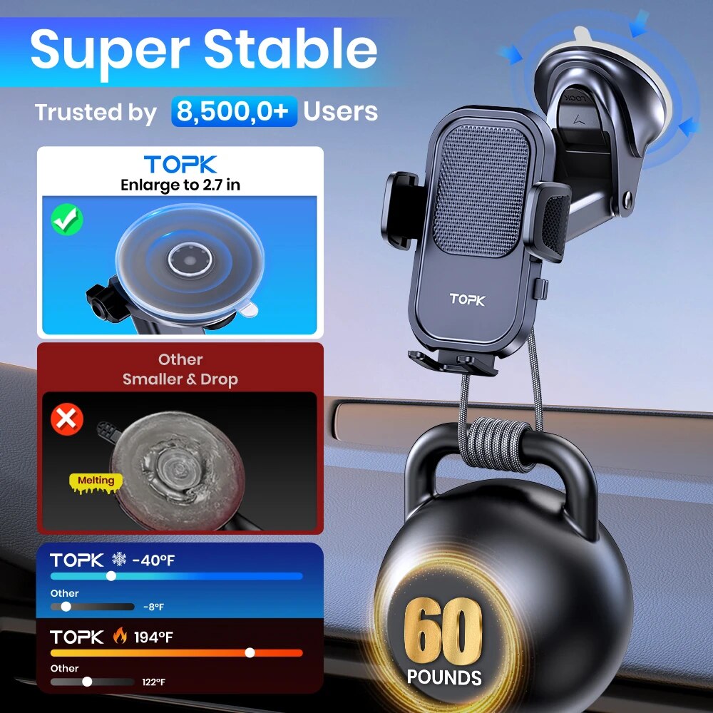 TOPK Soporte para teléfono de  - Mobile Tech Accessories reseña y precio